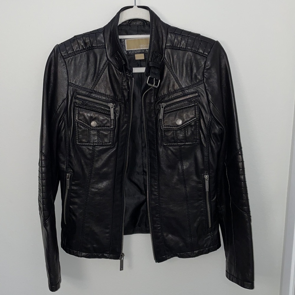 MICHAEL KORS Leather Jacket - S